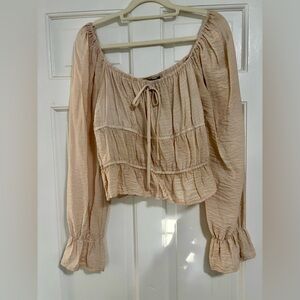 Forever 21 Beige Long Sleeve top